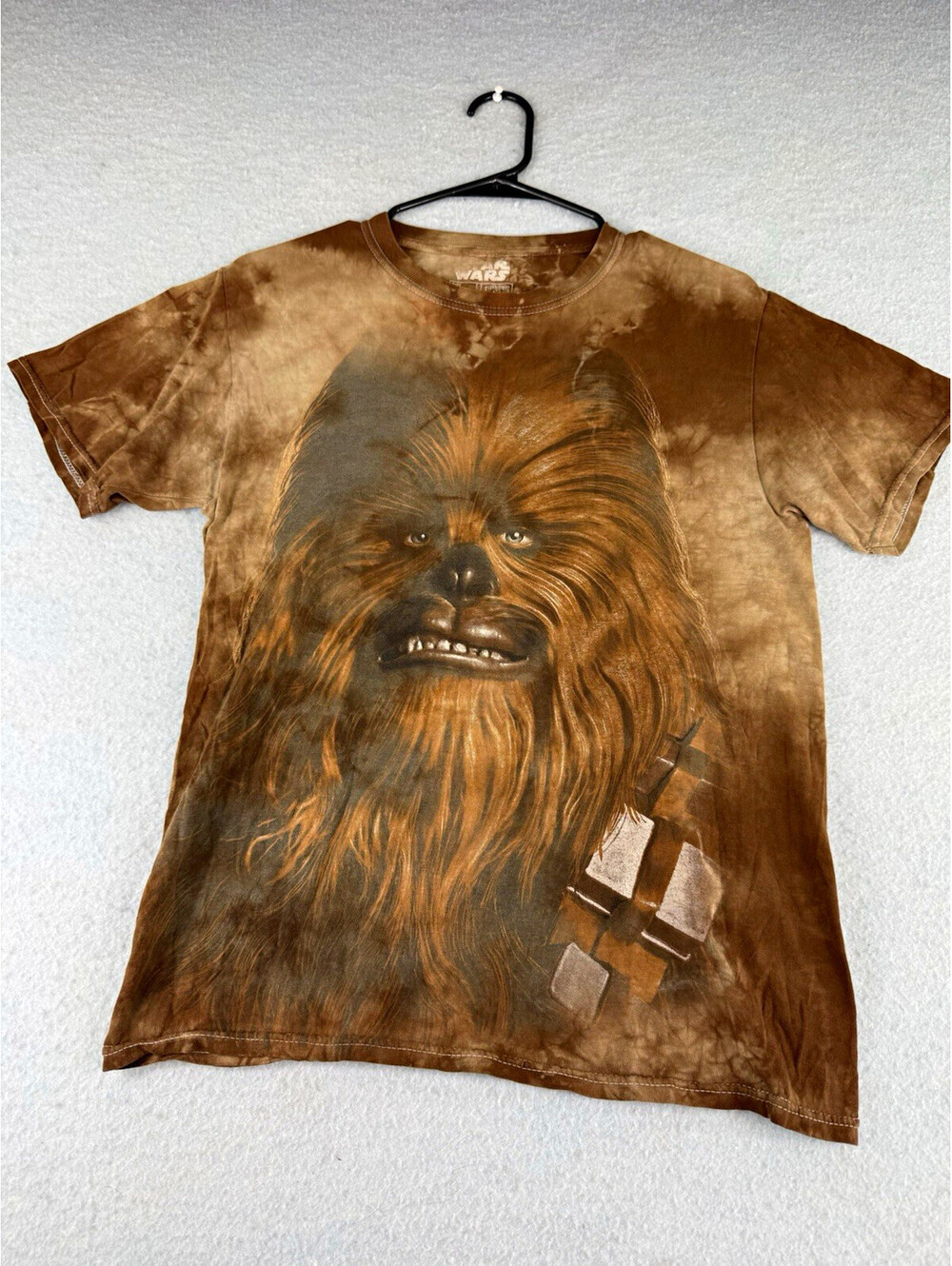 Fifth Sun Star Wars Chewbacca Brown Tie-Dye Short Sleeve Graphic T-Shirt S